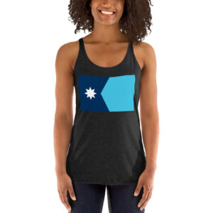 New Minnesota State Flag Women's Racerback Tank Top